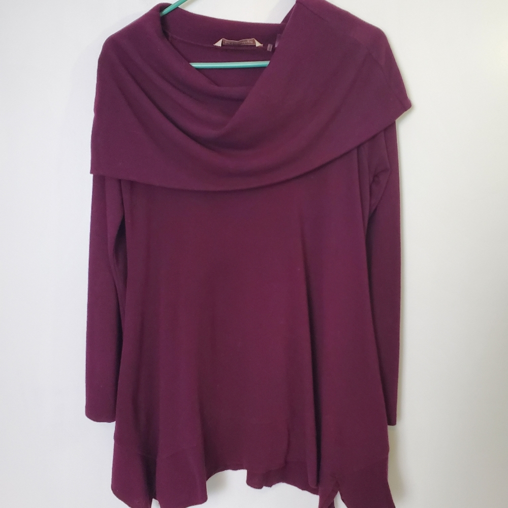 Soft Surroundings Shawl Collar Tunic Top